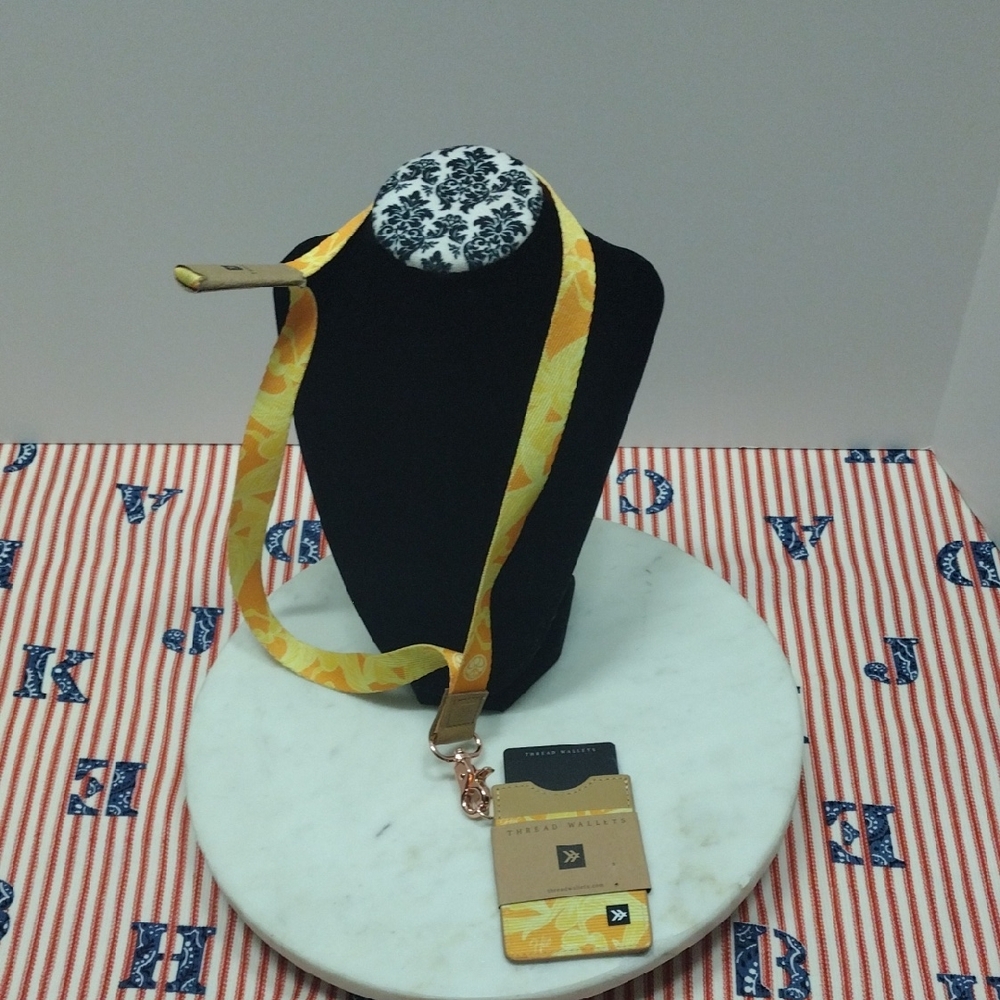 Thread Wallets ID/Card Holder With Lanyard